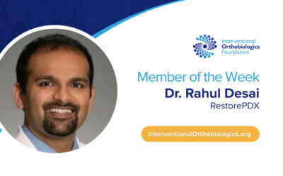 IOF Member of the Week: Dr. Rahul Desai