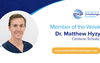 IOF Member of the Week: Dr. Matthew Hyzy