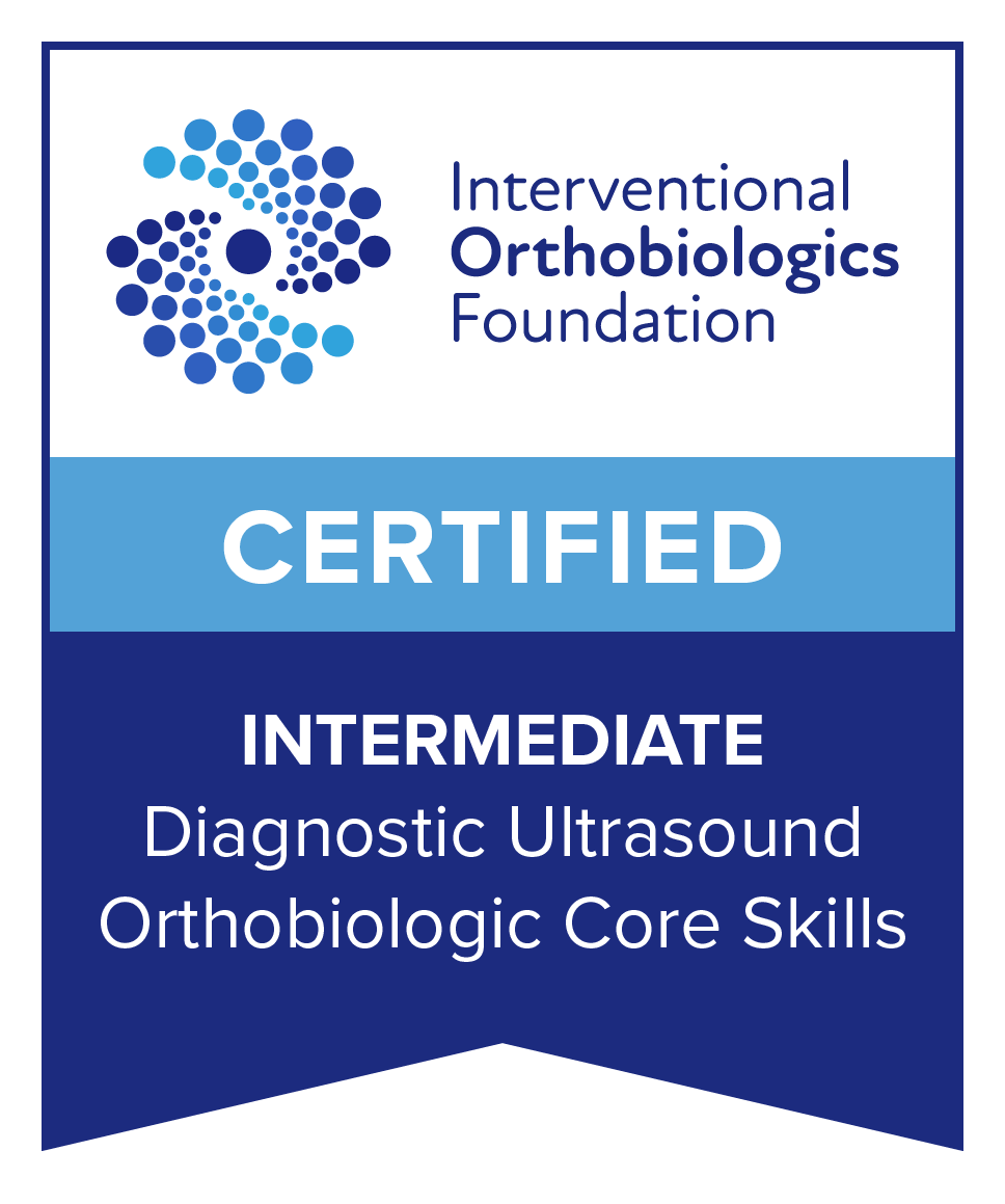 IOF certification badge: Intermediate Diagnostic Ultrasound