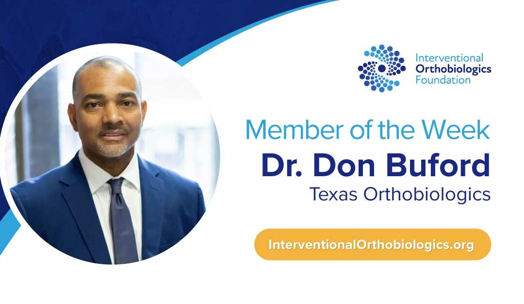 IOF Member of the Week: Dr. Don Buford