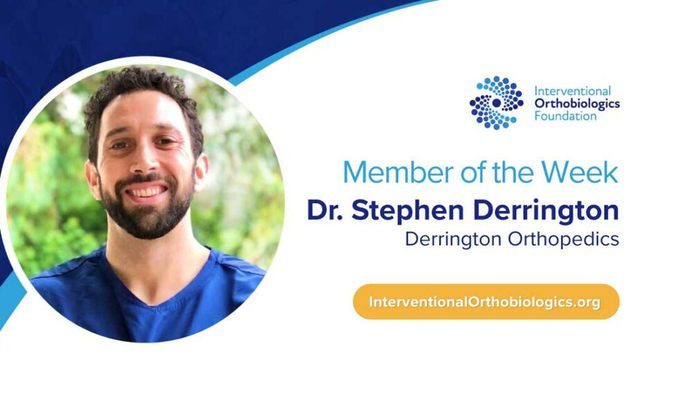 Iof Member Of The Week Dr Stephen Derrington Interventional