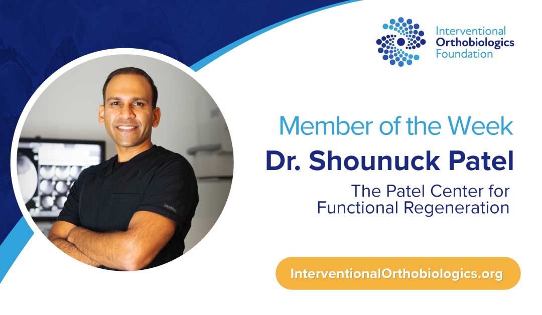 IOF Member of the Week: Dr. Shounuck Patel