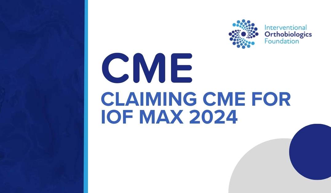 Claiming CME for IOF MAX 2024